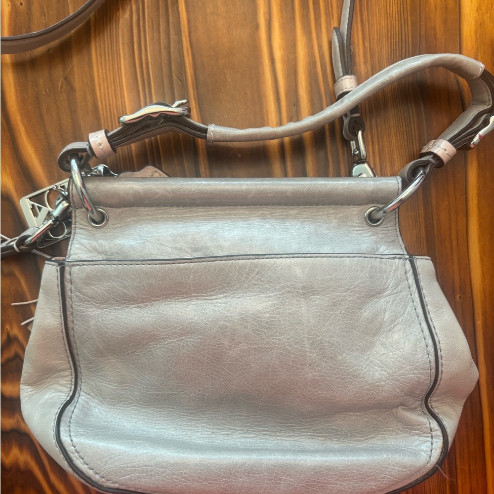 Coach Gray/Pink 70th Anniversary Limited Edition Leather Bag - Picture 3 of 4
